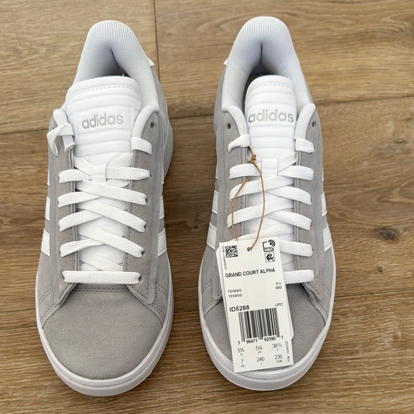 Adidas Gray and White Sneakers - Picture 2 of 3